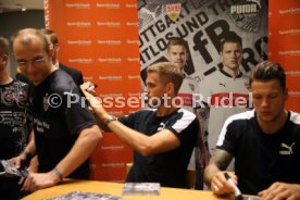 VfB Stuttgart Autogrammstunde Terodde und Ginczek